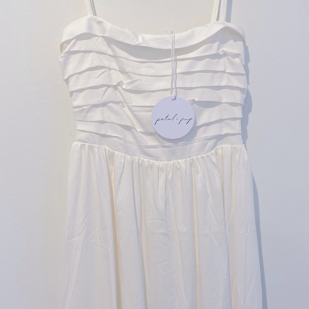White midi dress, NWT, Petal + Pup brand